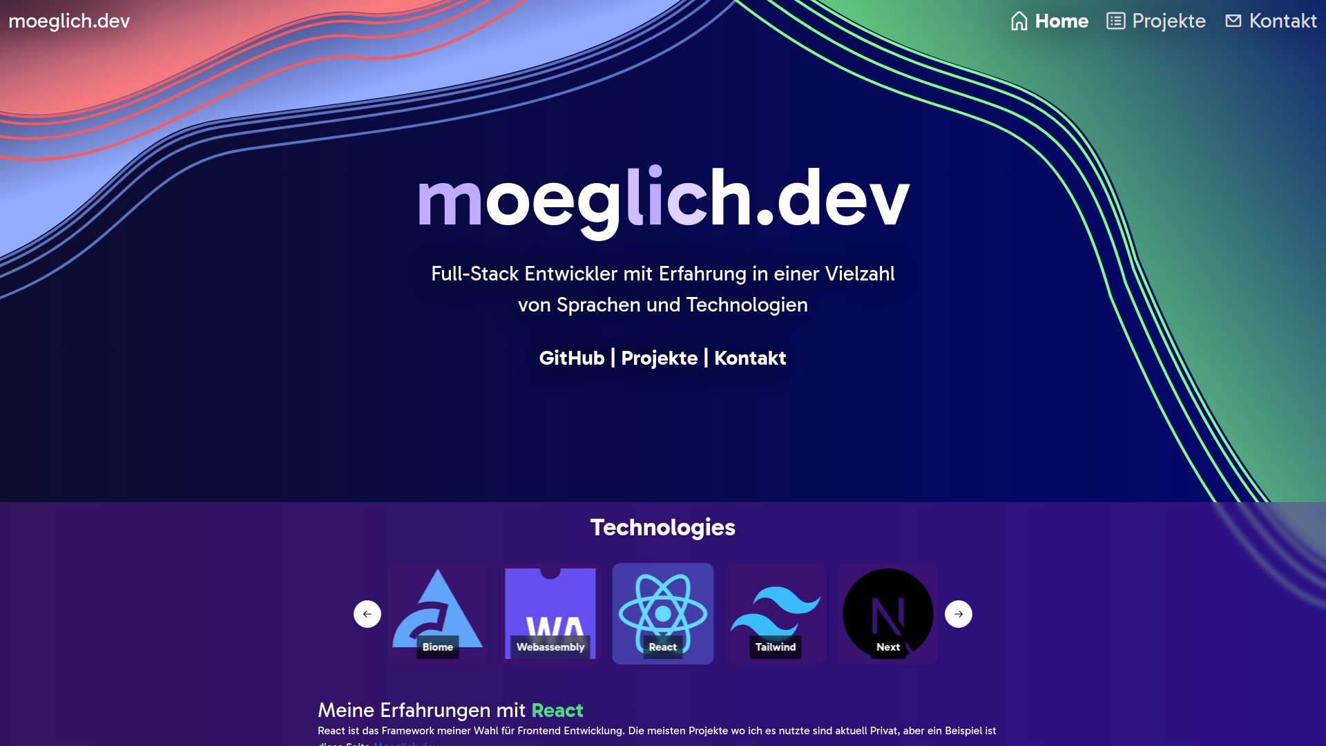 Moeglich.dev